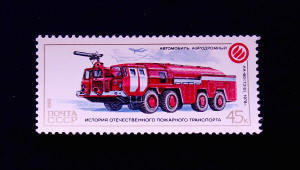 История отечественного пожарного транспорта 1985 аэродромный автомобиль АА-60(7310)